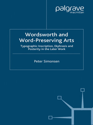 cover image of Wordsworth and Word-Preserving Arts